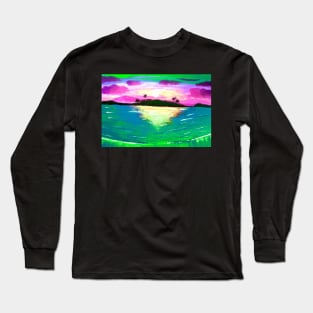 Tropical Island Paradise Long Sleeve T-Shirt